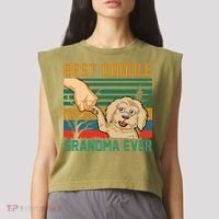 Best Doodle Grandma Ever Garment-Dyed Women's Muscle Tee thumb 2