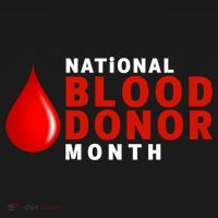 Blood Donor Gift National Volunteer Blood Donor Month Gift Ornament thumb 1