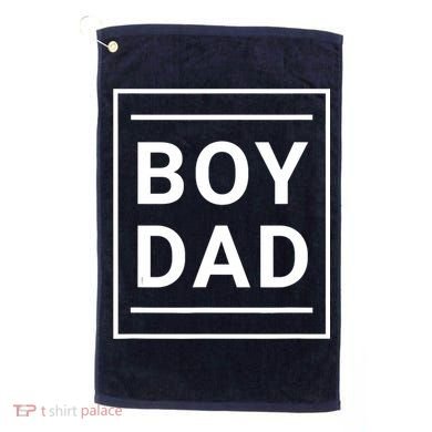 Boy Dad - Gift for Dads with Sons - Best Father - Classic Golf Towel