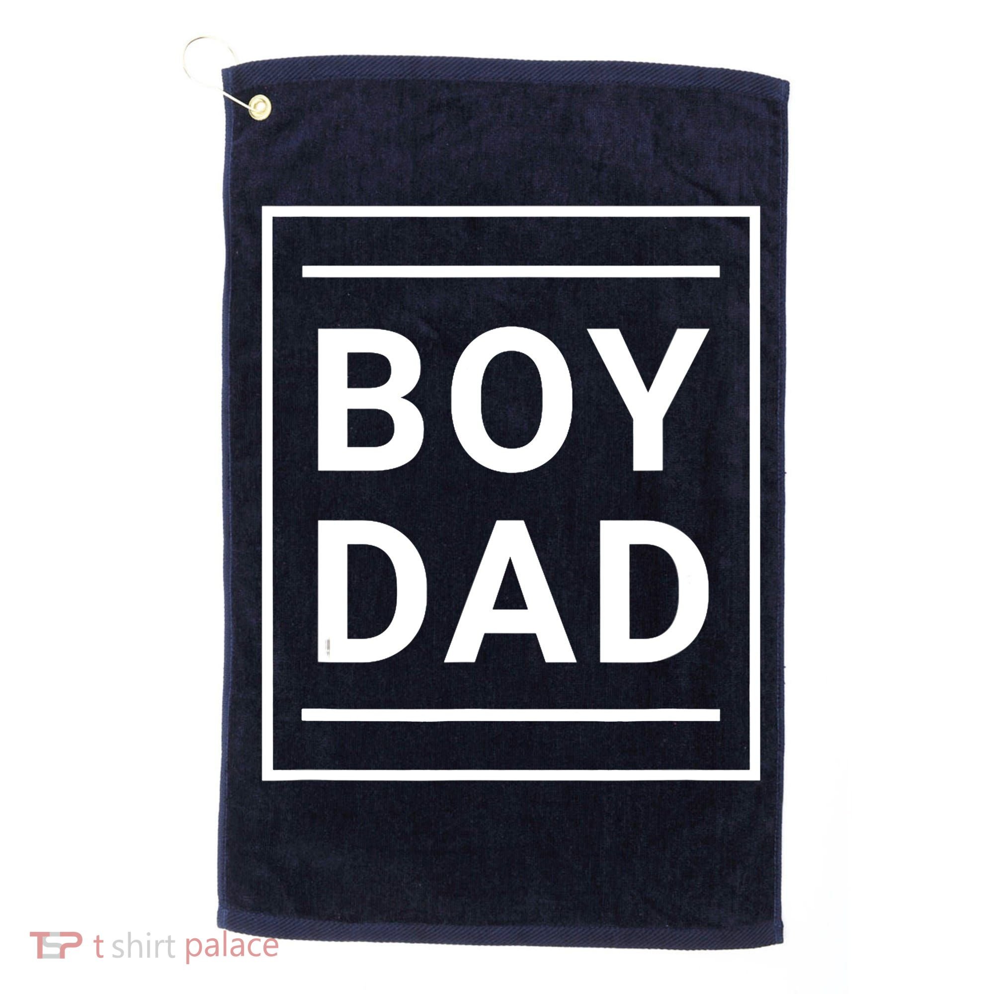 Boy Dad - Gift for Dads with Sons - Best Father - Classic Golf Towel
