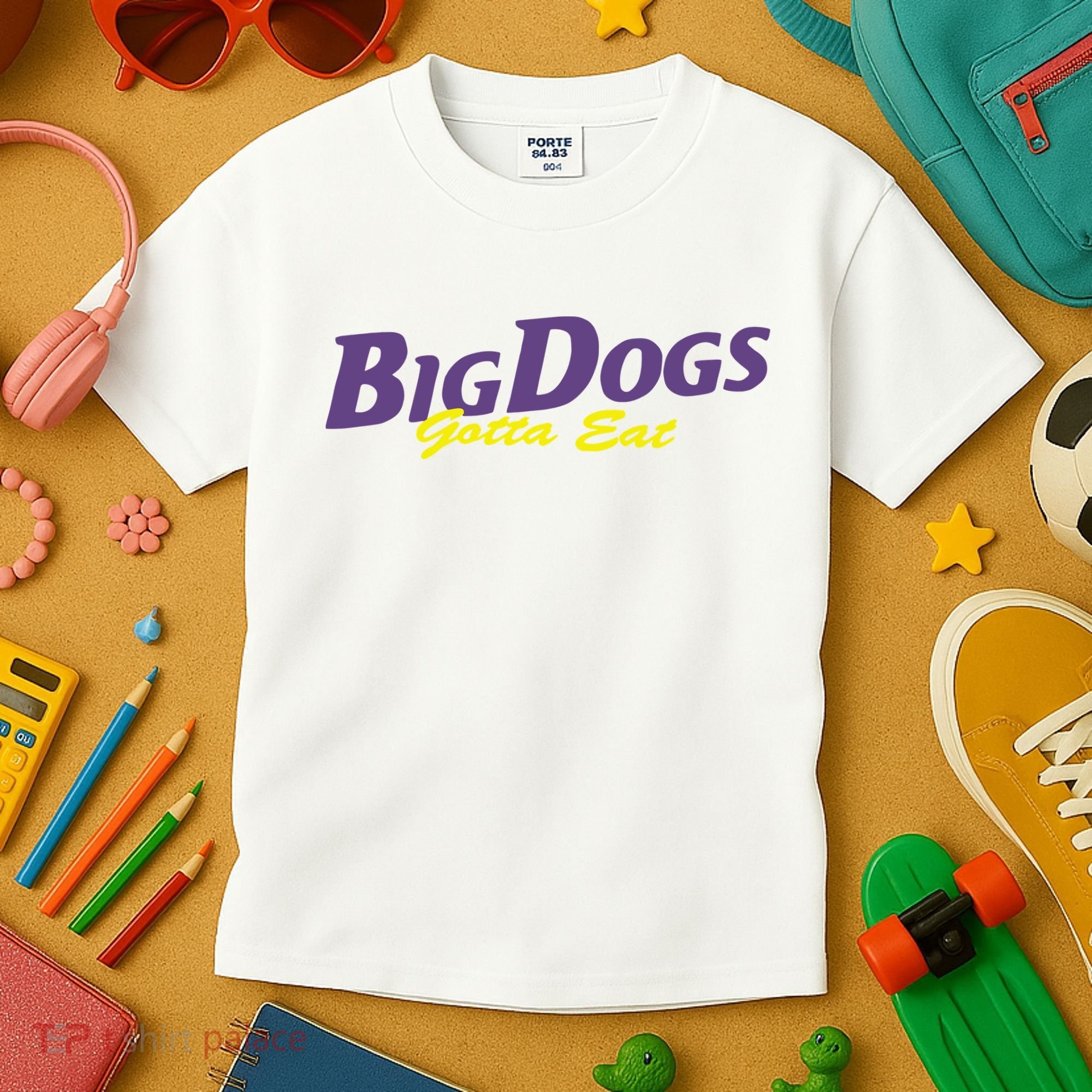 Big Dogs Gotta Eat Bdge Feast Kids T-Shirt
