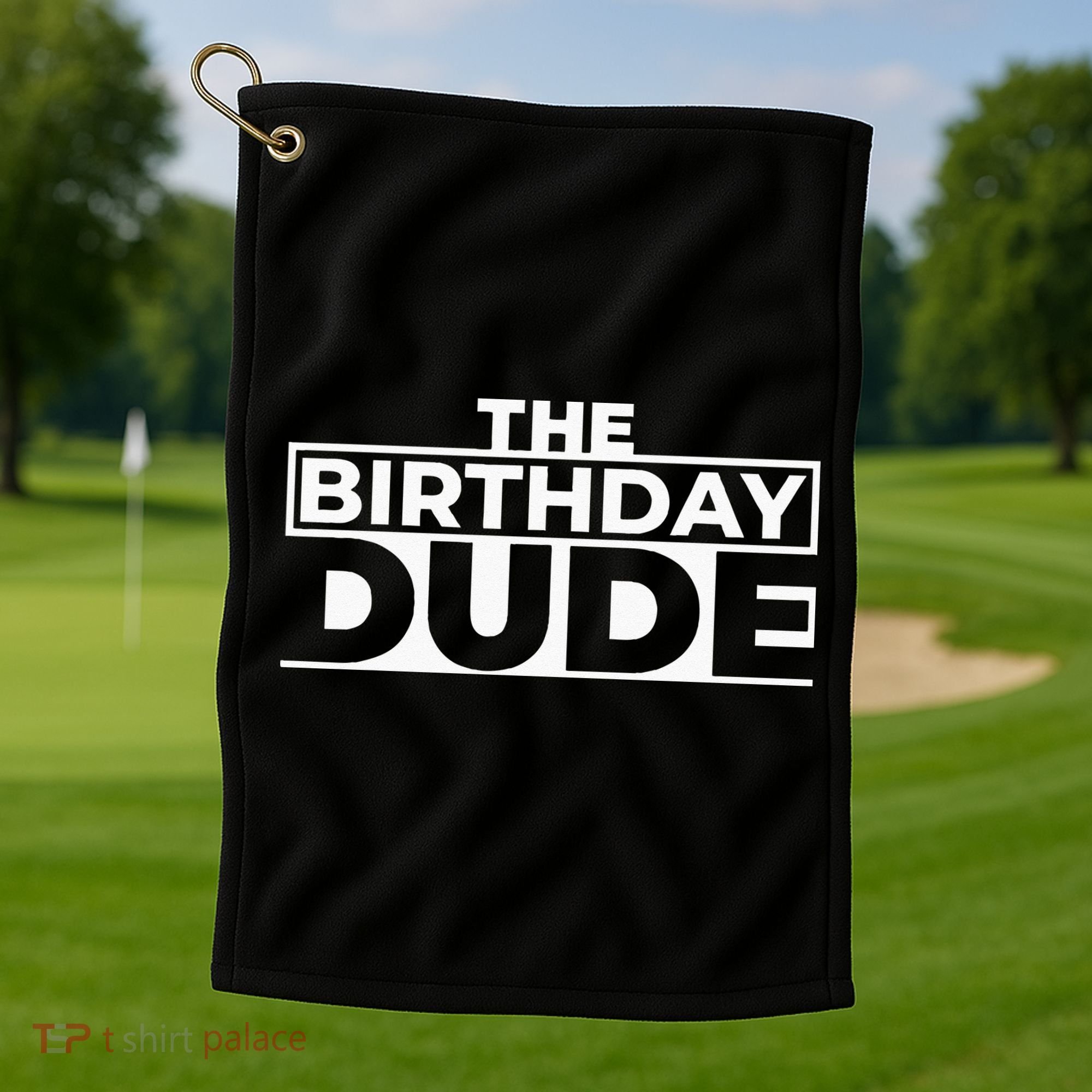 Birthday Dude Graphic Novelty Golf Towel