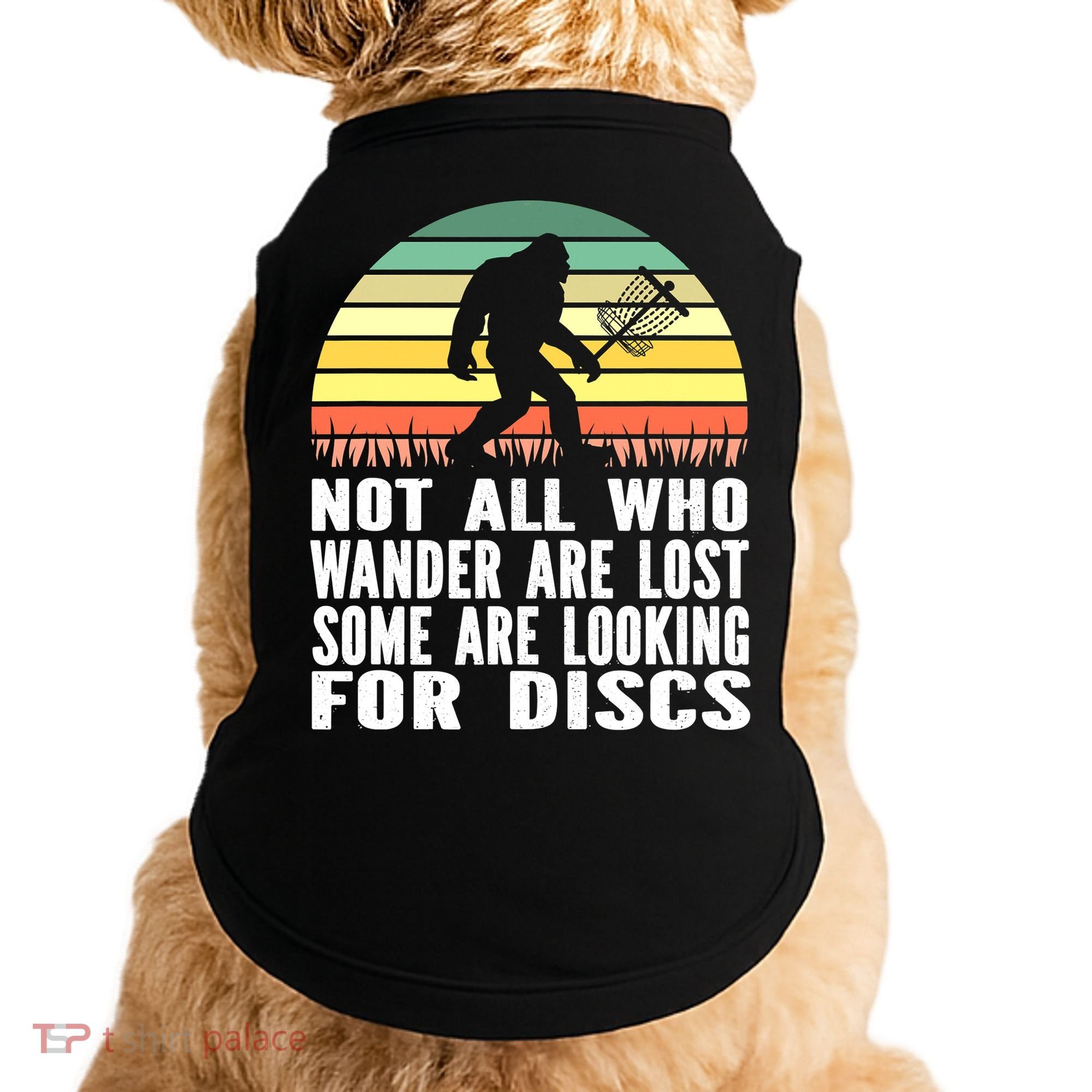 Bigfoot Disc Golf Sasquatch Funny Golf Ultimate Doggie Tank