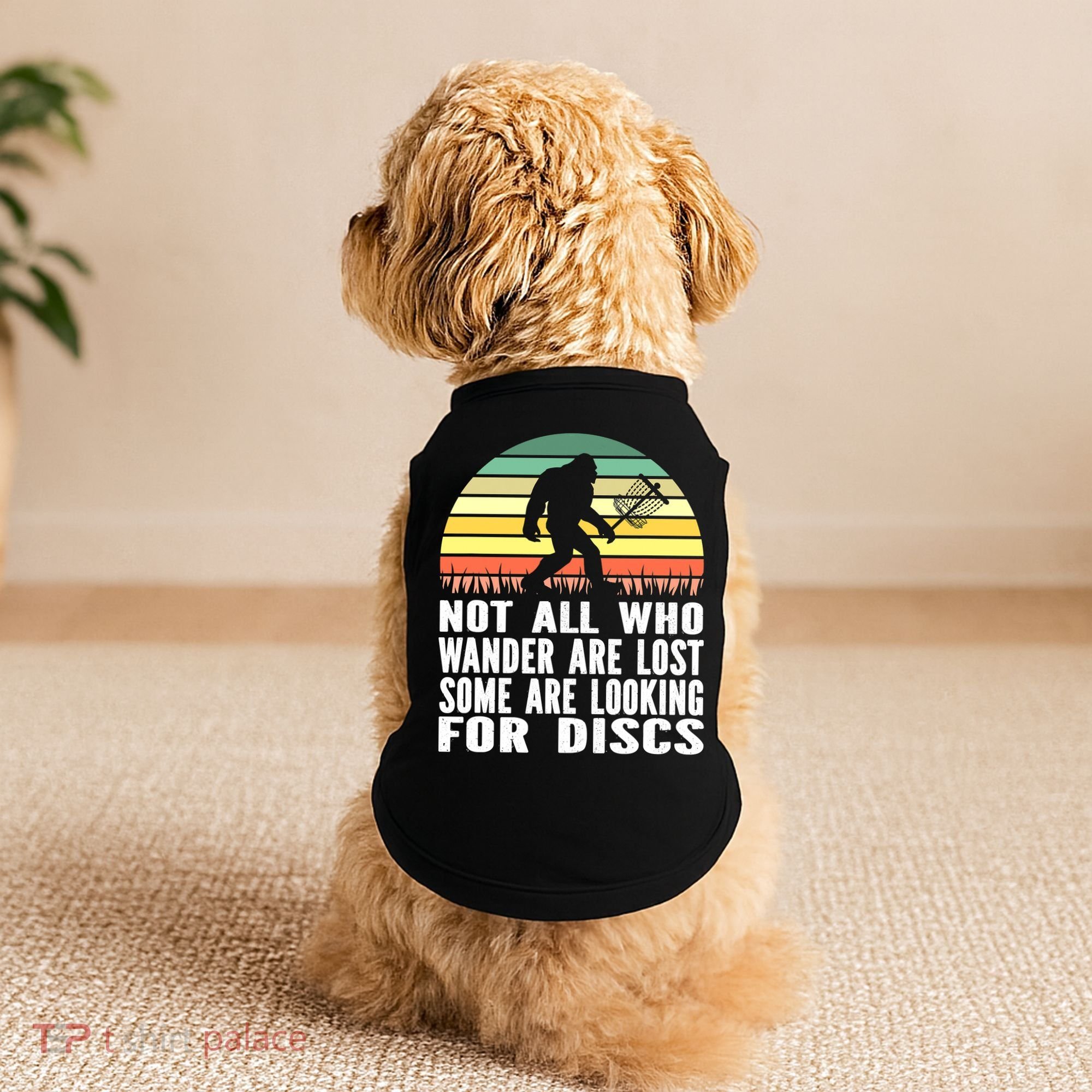 Bigfoot Disc Golf Sasquatch Funny Golf Ultimate Doggie Tank