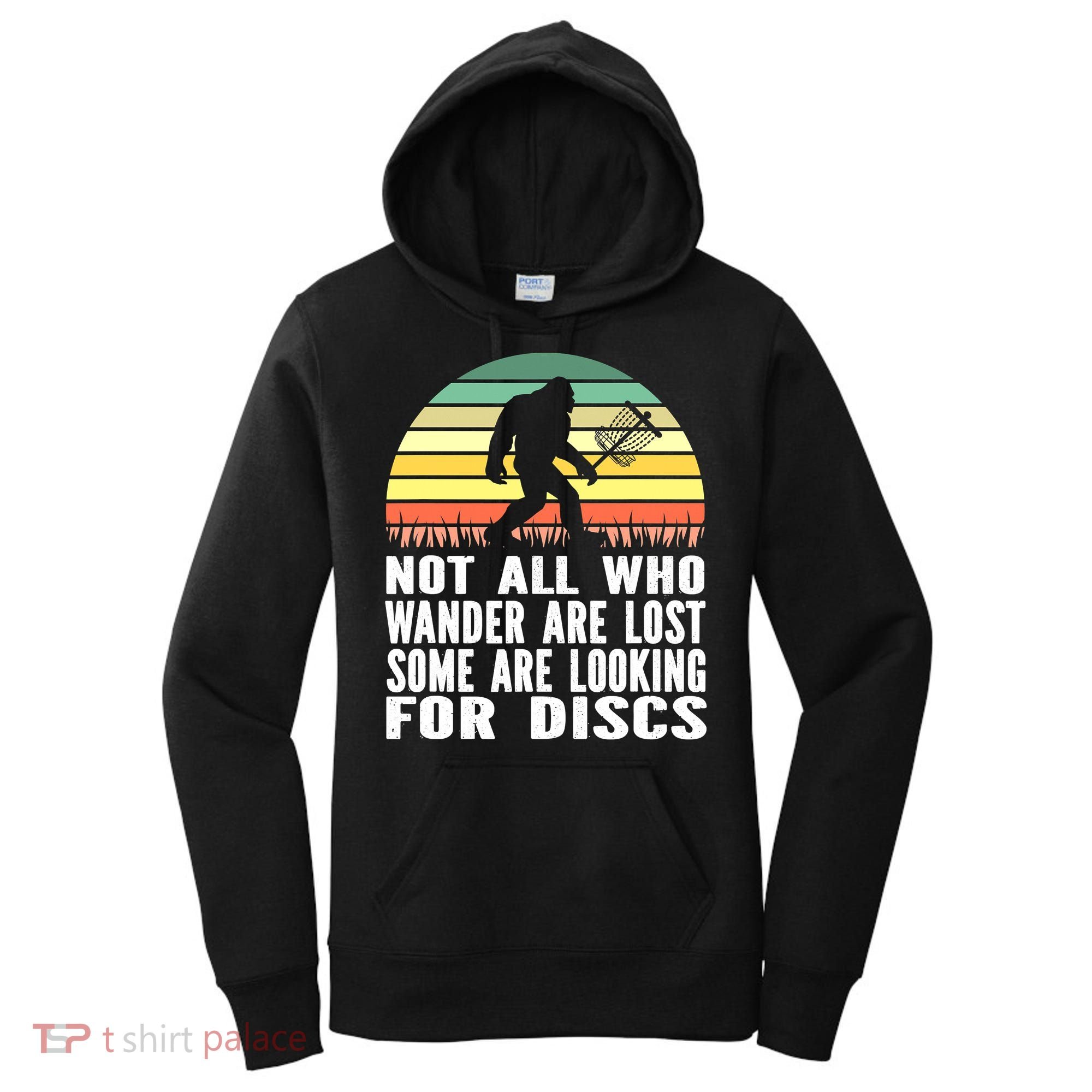 Bigfoot Disc Golf Sasquatch Funny Golf Ultimate Women's Hoodie