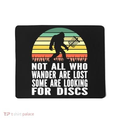 Bigfoot Disc Golf Sasquatch Funny Golf Ultimate Mousepad
