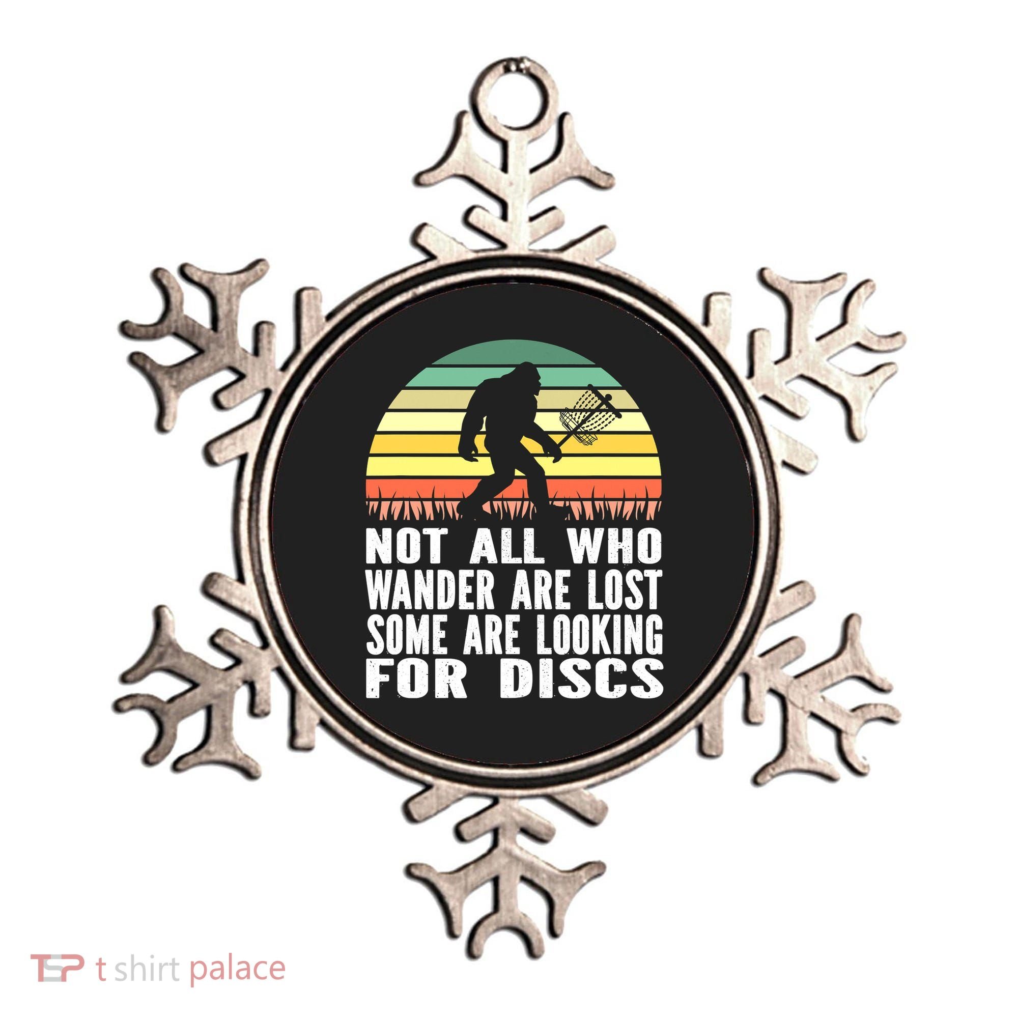 Bigfoot Disc Golf Sasquatch Funny Golf Ultimate Ornament