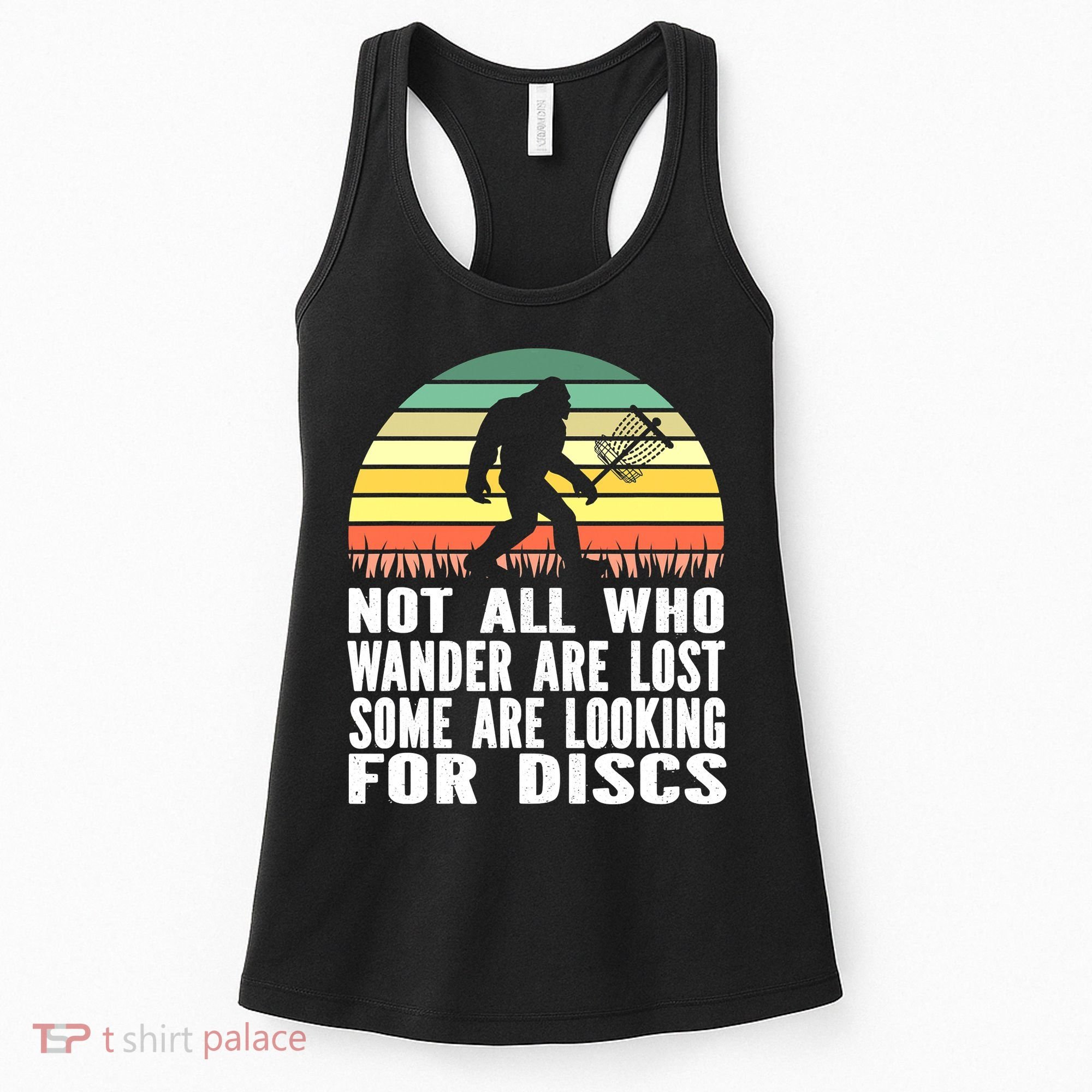 Bigfoot Disc Golf Sasquatch Funny Golf Ultimate Women's Tank Top