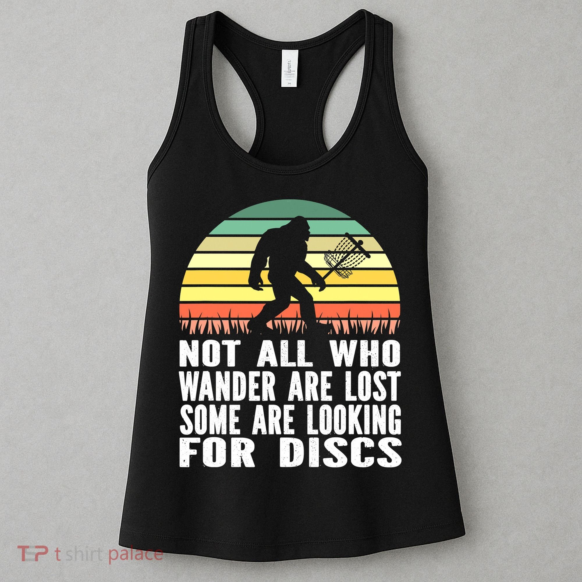 Bigfoot Disc Golf Sasquatch Funny Golf Ultimate Women's Tank Top