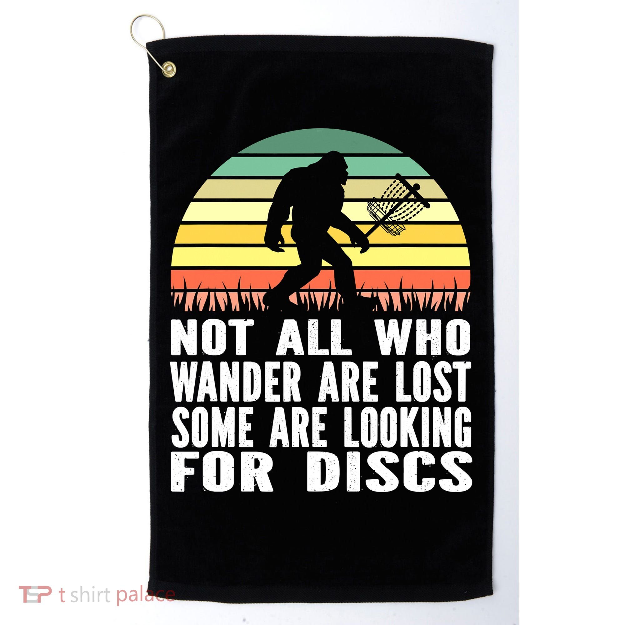 Bigfoot Disc Golf Sasquatch Funny Golf Ultimate Golf Towel