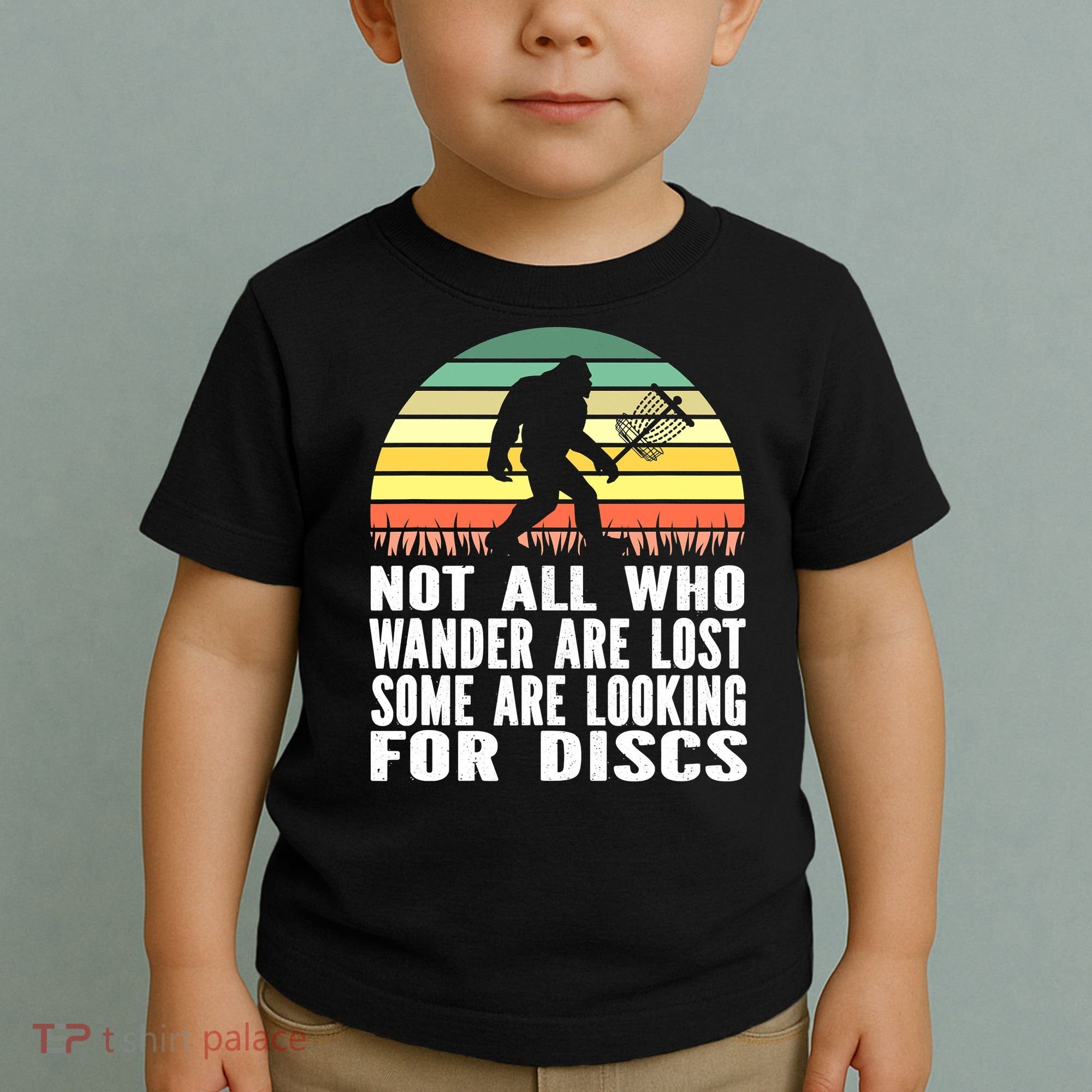 Bigfoot Disc Golf Sasquatch Funny Golf Ultimate Toddler T-Shirt