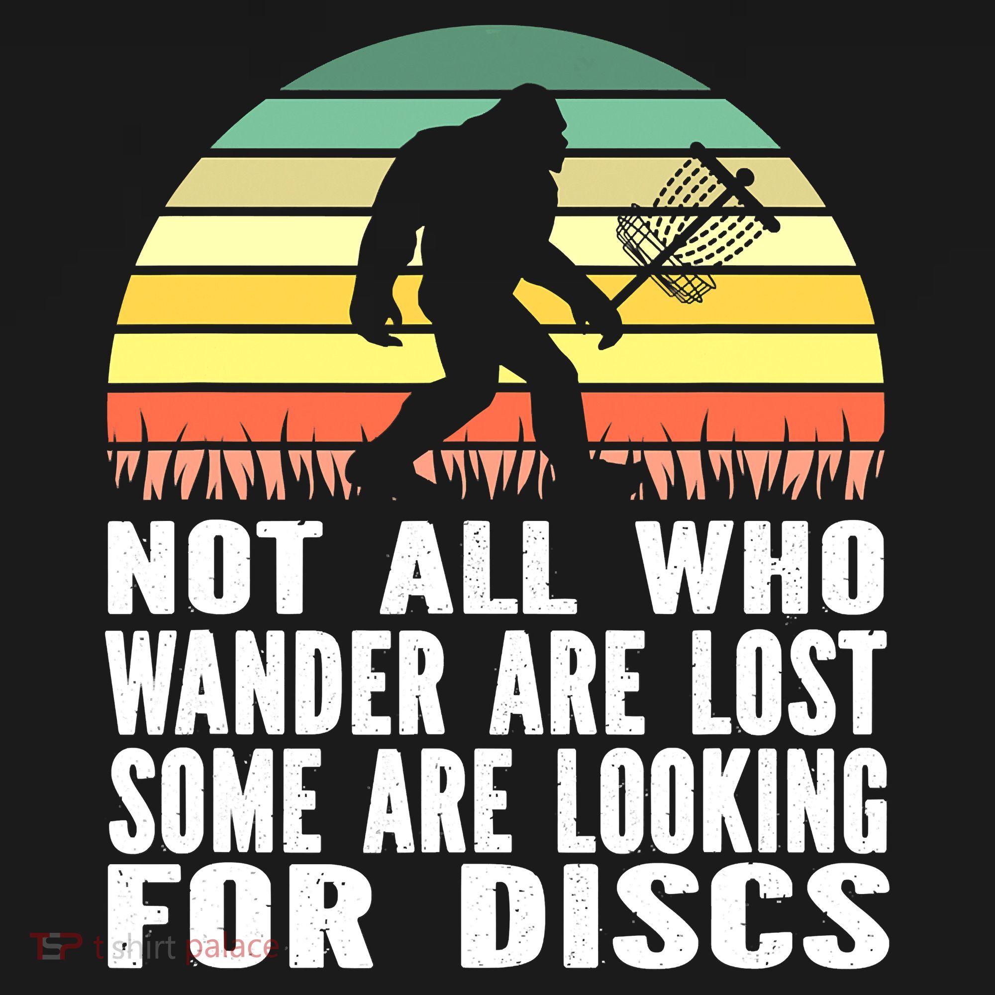Bigfoot Disc Golf Sasquatch Funny Golf Ultimate Women's T-Shirt