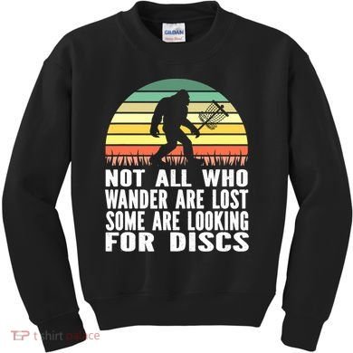 Bigfoot Disc Golf Sasquatch Funny Golf Ultimate Kids Sweatshirt