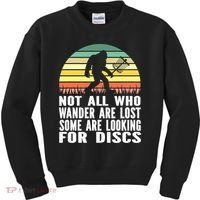 Bigfoot Disc Golf Sasquatch Funny Golf Ultimate Kids Sweatshirt thumb 0