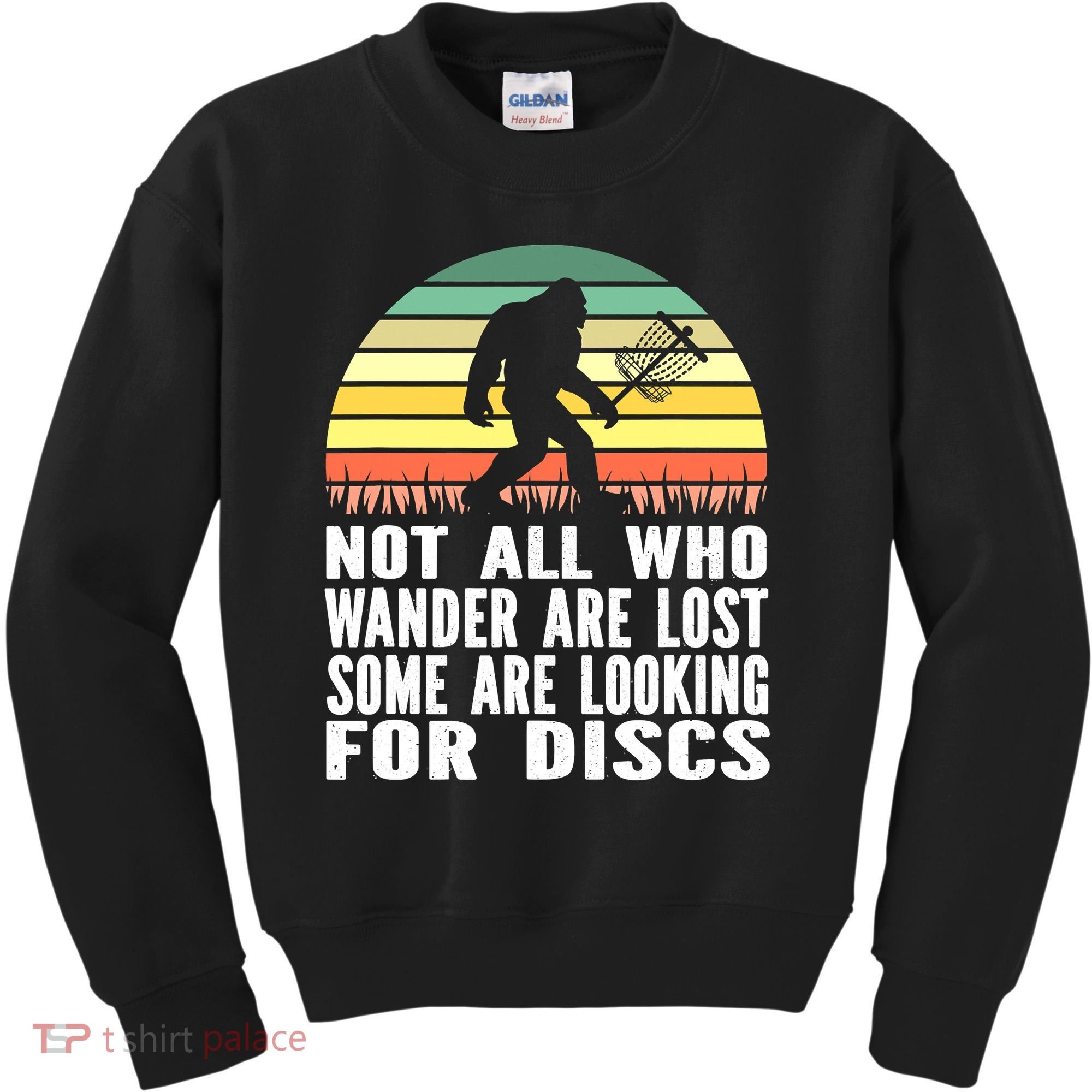 Bigfoot Disc Golf Sasquatch Funny Golf Ultimate Kids Sweatshirt