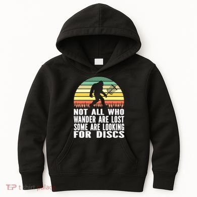 Bigfoot Disc Golf Sasquatch Funny Golf Ultimate Kids Hoodie
