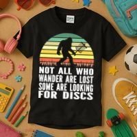 Bigfoot Disc Golf Sasquatch Funny Golf Ultimate Kids T-Shirt thumb 3