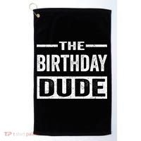 Birthday Dude Graphic Novelty Gift Golf Towel thumb 0
