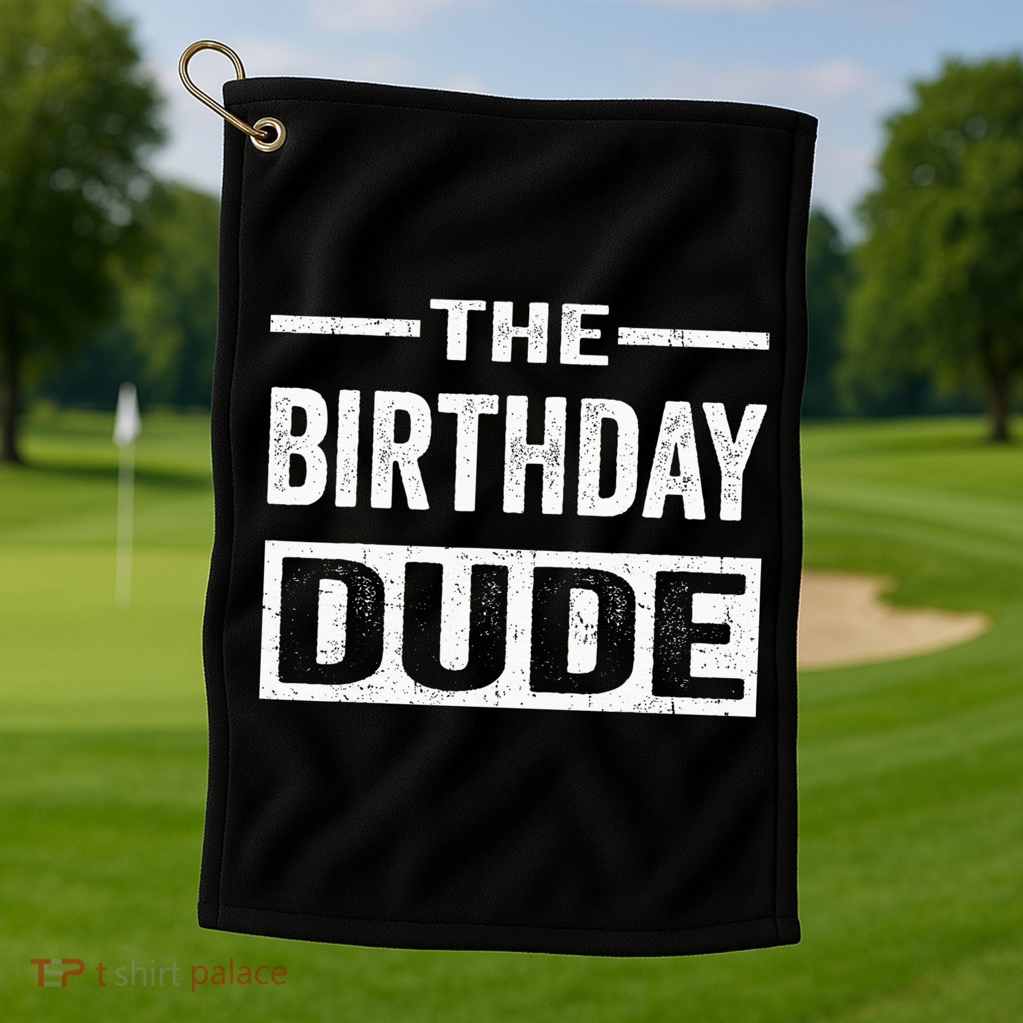 Birthday Dude Graphic Novelty Gift Golf Towel