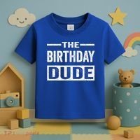 Birthday Dude Graphic Novelty Gift Toddler T-Shirt thumb 3
