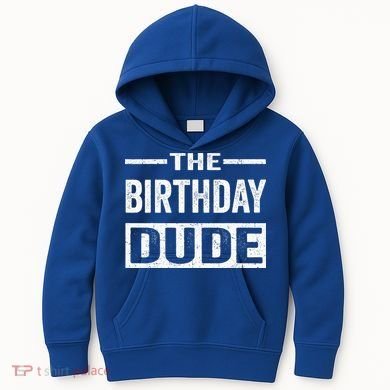 Birthday Dude Graphic Novelty Gift Kids Hoodie