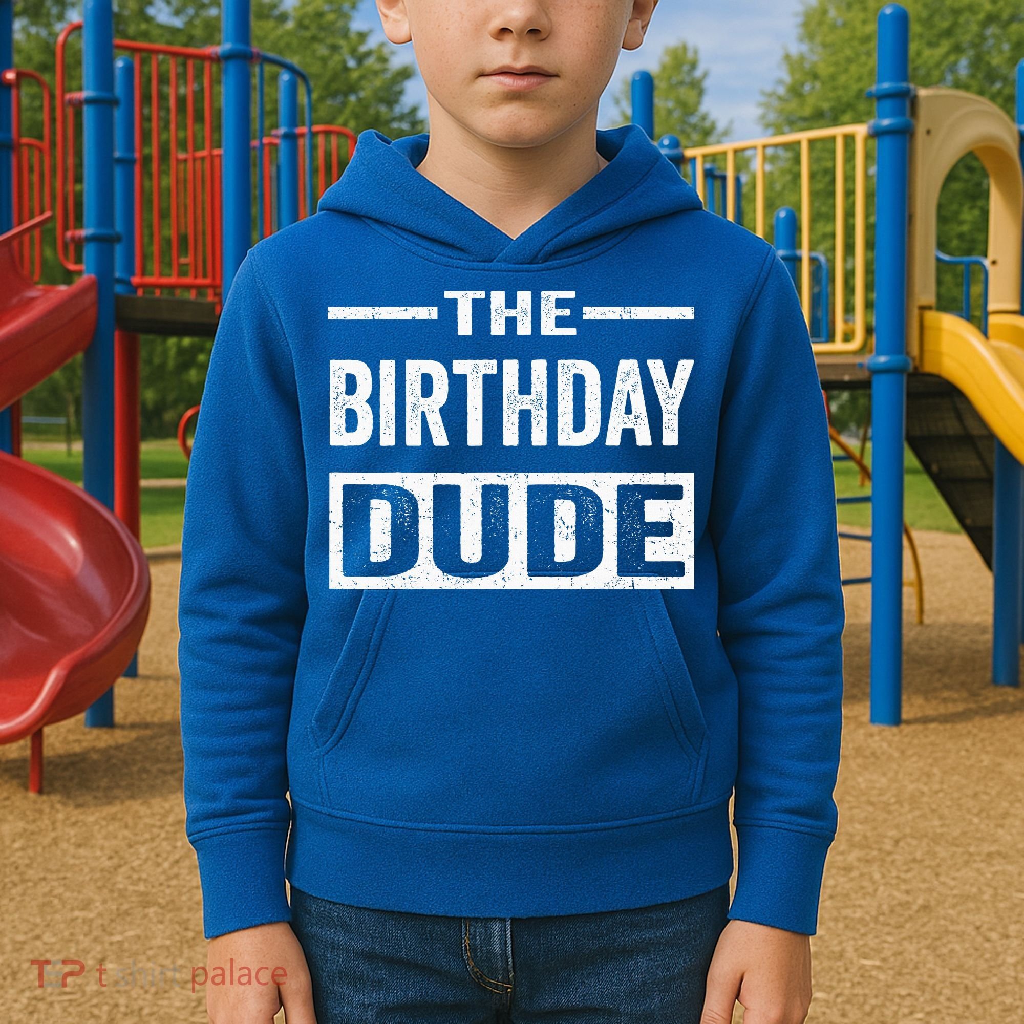 Birthday Dude Graphic Novelty Gift Kids Hoodie