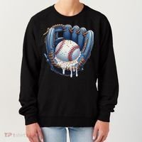 Baseball Drip Glove Ice Cream Drip Sports Women's Sweatshirt thumb 0