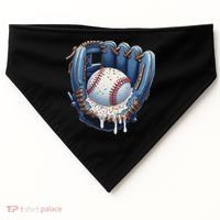 Baseball Drip Glove Ice Cream Drip Sports USA-Made Doggie Bandana thumb 0