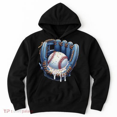 Baseball Drip Glove Ice Cream Drip Sports Hoodie