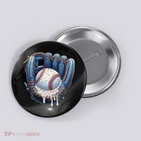 Baseball Drip Glove Ice Cream Drip Sports Button thumb 0
