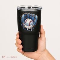 Baseball Drip Glove Ice Cream Drip Sports Tumbler thumb 2