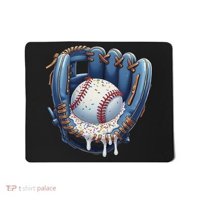 Baseball Drip Glove Ice Cream Drip Sports Mousepad