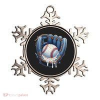 Baseball Drip Glove Ice Cream Drip Sports Ornament thumb 0