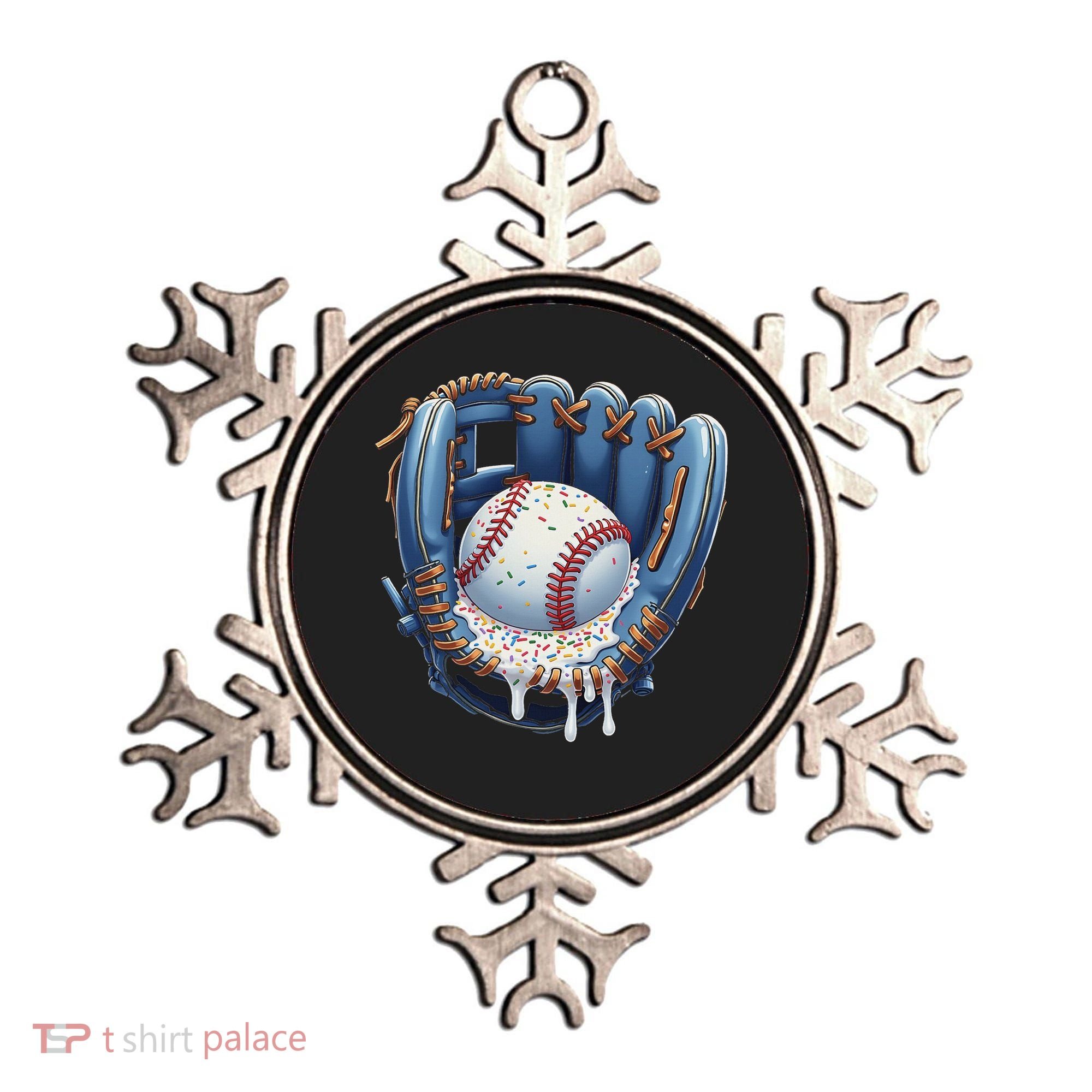 Baseball Drip Glove Ice Cream Drip Sports Ornament
