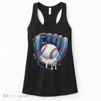 Baseball Drip Glove Ice Cream Drip Sports Women's Tank Top thumb 0