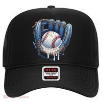 Baseball Drip Glove Ice Cream Drip Sports Hat thumb 0