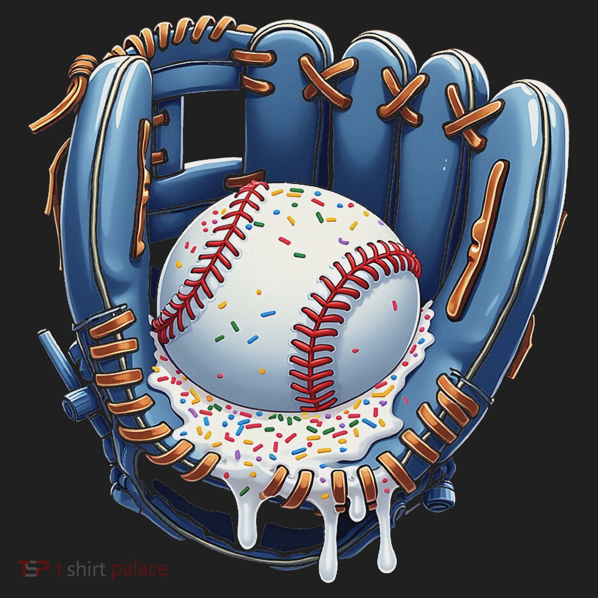 Baseball Drip Glove Ice Cream Drip Sports Hat