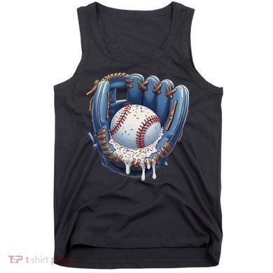 Baseball Drip Glove Ice Cream Drip Sports Tank Top