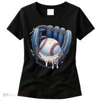 Baseball Drip Glove Ice Cream Drip Sports Women's T-Shirt thumb 0