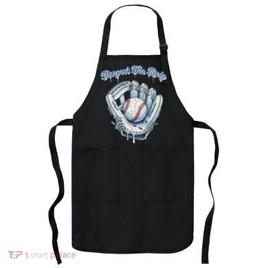 Baseball Drip Glove Drip Respect The Drip Apron