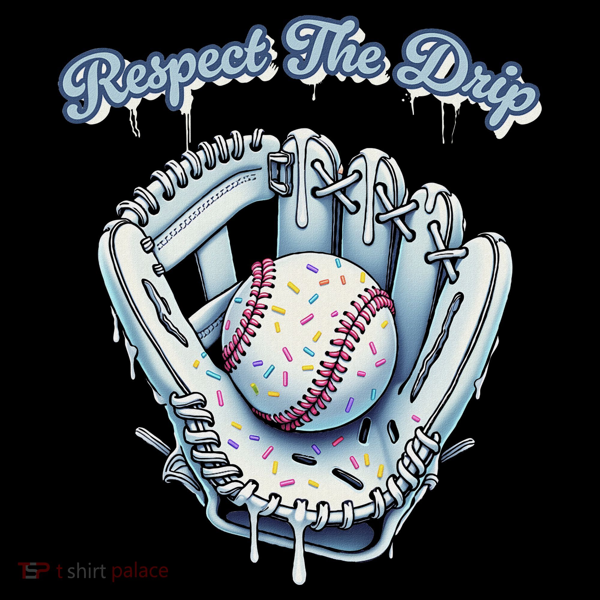 Baseball Drip Glove Drip Respect The Drip Apron