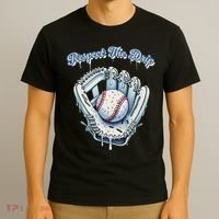 Baseball Drip Glove Drip Respect The Drip T-Shirt thumb 3