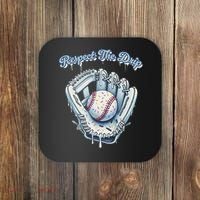 Baseball Drip Glove Drip Respect The Drip Coaster thumb 0