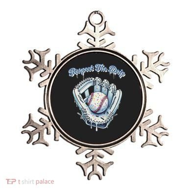 Baseball Drip Glove Drip Respect The Drip Ornament
