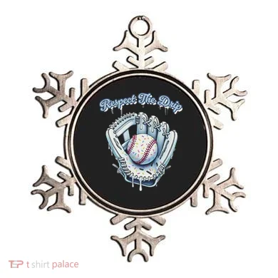 Baseball Drip Glove Drip Respect The Drip Ornament