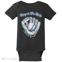 Baseball Drip Glove Drip Respect The Drip Baby Bodysuit thumb 0