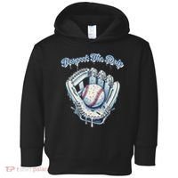 Baseball Drip Glove Drip Respect The Drip Toddler Hoodie thumb 0