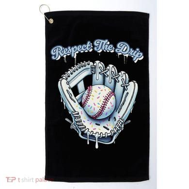 Baseball Drip Glove Drip Respect The Drip Golf Towel