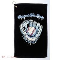 Baseball Drip Glove Drip Respect The Drip Golf Towel thumb 0
