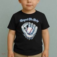 Baseball Drip Glove Drip Respect The Drip Toddler T-Shirt thumb 2
